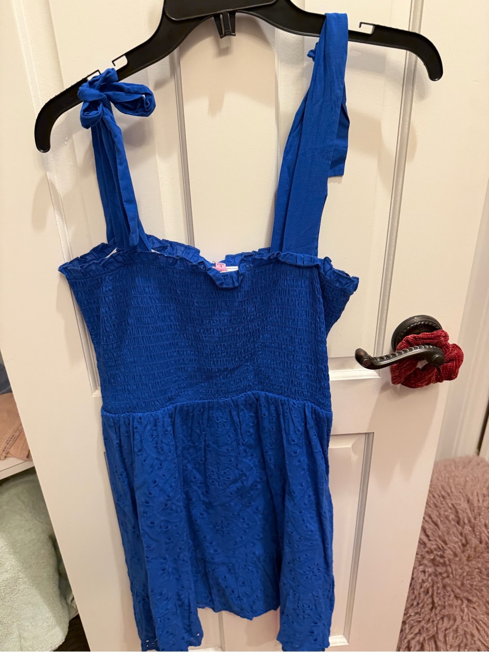 Francesca's Collections Cobalt Blue Smocked Sundress